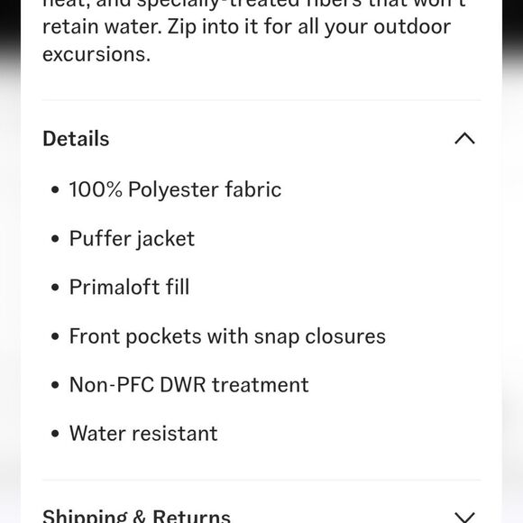 Vans Aubrey Primaloft Puffer Jacket- Auburn Orange - Picture 8 of 10